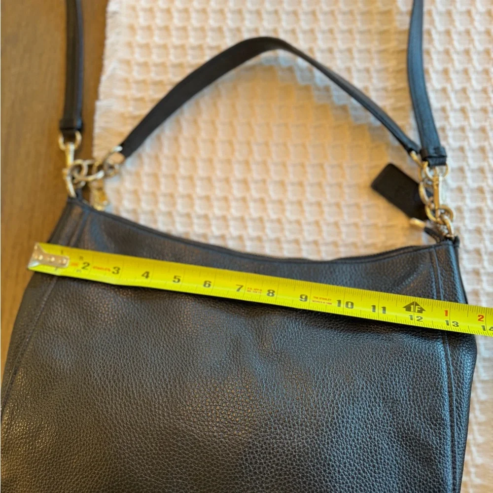 Coach Black Leather Shoulder Bag - Picture 7 of 16